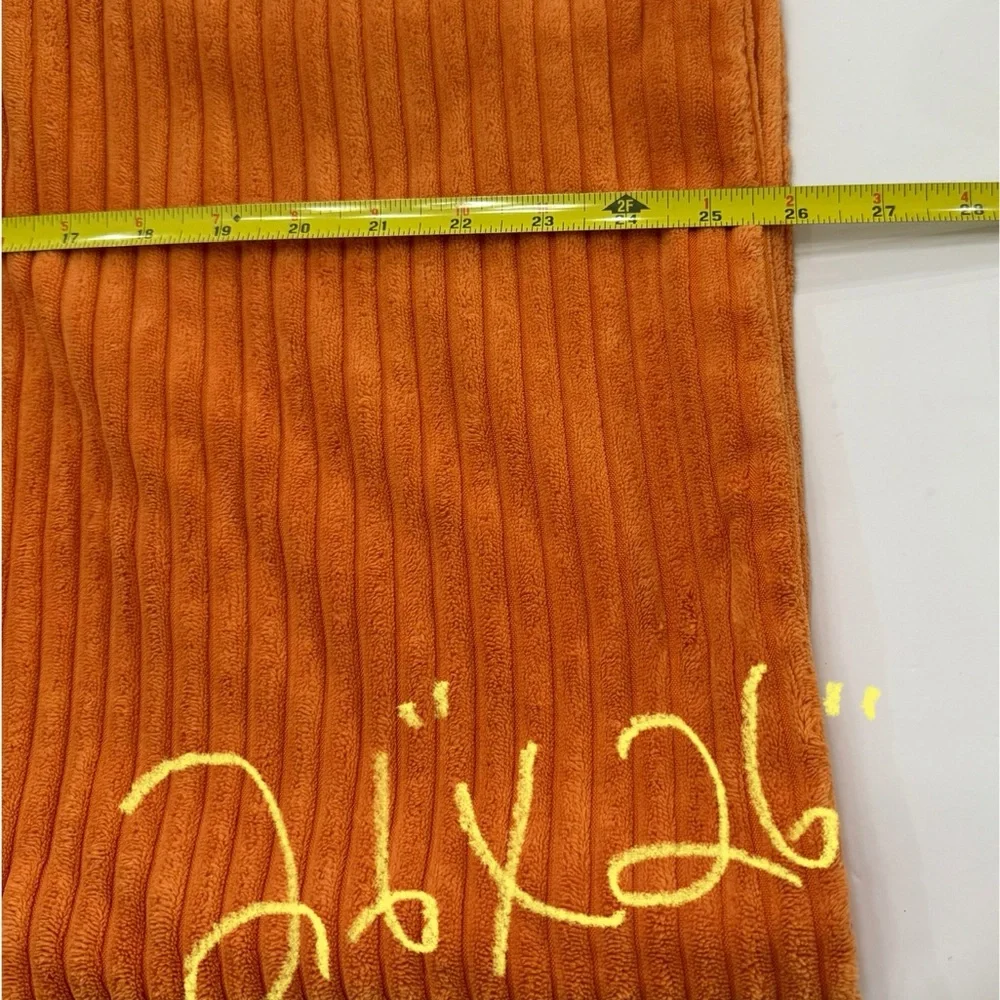 Pillow covers (2) X-LARGE orange very soft 26